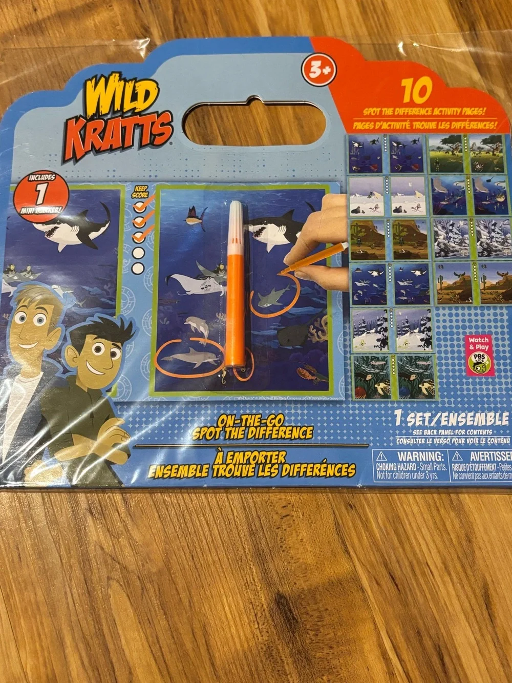 Wild Kratts On-The-Go Spot the Difference Activity Set - Picture 1 of 2